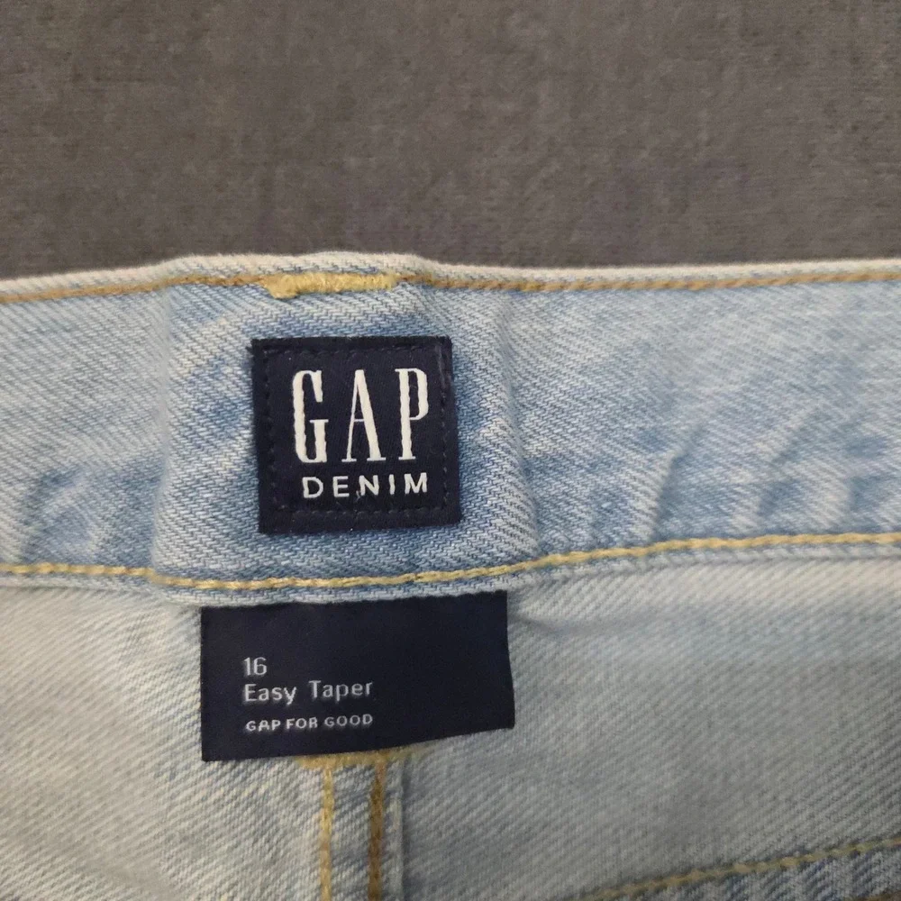 Gap Easy Taper Jeans‎ Kids Size 16 Light Blue Wash Denim Gap For Good NWT